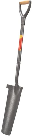 Amtech - Trenching Shovel, Heavy Duty Post Hole Digger for Gardening and Landscaping, Durable Solid-Forged Blade and All-Steel Body, Comfortable Grip, Hammertone Grey (28”)