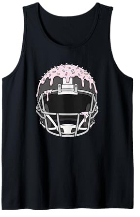 Casco da Football Americano Sportivo con Spruzzi a Goccia per Ragazzi e Ragazze Canotta