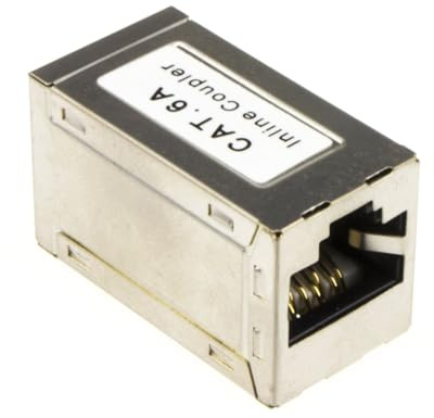Cat6A SHIELDED FTP Inline Cable Joiner/Coupler for Joining Network Internet Lead