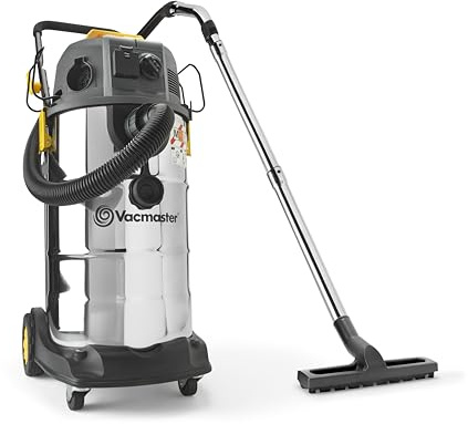 Vacmaster M Class Dust Extractor 240V with Power Take Off, 38L Industrial Wet & Dry Vacuum Cleaner 240V with Variable Speed Control & Push Clean Filter