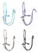 Western Imports Trainingshalfter Free Ride - Knotenhalfter inkl. Zügel (hellblau)