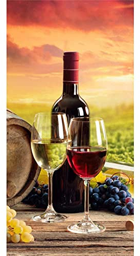 Jerry Fabrics Duschtuch Badetuch Handtuch 70 x 140 cm 100% Baumwolle Wein