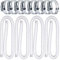 4Pcs Swimming Pool Hose Replacement Hose,1.25 Inches Pool Hose for Above Ground Pools,Swimming Pool Filter Pump Replacement with 8 Pcs Clamps,Compatible for Filter Pump 330GPH,530GPH,1,000GPH (White)