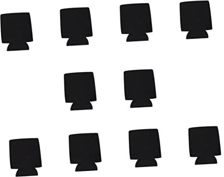 BESPORTBLE 10pcs Black Beverage Can Covers | Decorative Beer Insulator Sleeves for Parties Festivals and Home Use | Ideal for Beer Bottles and Cans