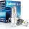 Suktrill Bombillas h4 led 20000lm 12V 6000k Blanco,Coche y Moto, Muy Compacto sin Ventilador,halógeno 1:1, Juego de 2,Luces largas y Cortas,Incompatible con el CANbus anti error.