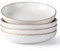 GBHOME Juego de 4 platos de porcelana (24 cm de diámetro), cuencos de cerámica extraprofundos para sopa y fideos para pasta, ensaladas, postres y comidas familiares, aptos para lavavajillas y