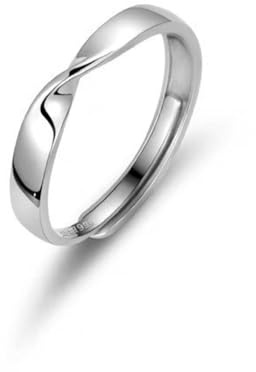 KONFEN Anillo ajustable para hombre con diseño calado, joya vintage unisex retro punk hip hop gótica vikinga Eternity Infinity Mobius, regalo de cumpleaños/Navidad