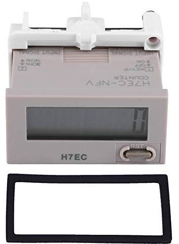 H7EC NFV Digital Electrical Counter a 8 cifre Totalizzatore LCD per AC 110-220V Contatore elettrico di montaggio a pannello di grado industriale con conteggio preciso per le linee