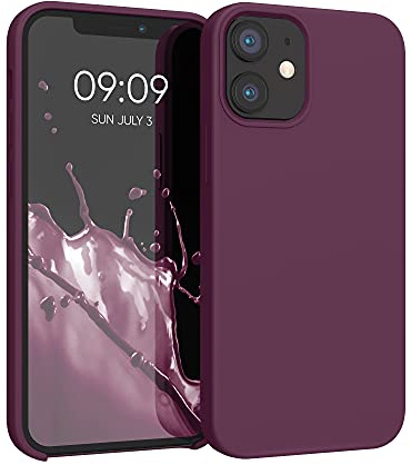 kwmobile Housse Compatible avec Apple iPhone 17 Coque - Housse de téléphone Protection Souple en TPU Silicone - Bordeaux Violet