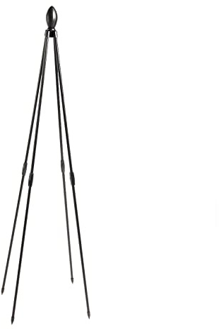 Riuulity Support Vertical pour Plantes Grimpantes, Obélisque de Jardin, Beau Design, Tuyau en Acier Revêtu de Plastique PE Noir de 120cm (Riuulitybhuvekiz85-1)