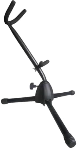 SHINEOFI Support pour Saxophone Alto et Ténor Portable en Métal et Abs Design Stable et Mousse Antidérapante, pour Usage à Domicile Studio