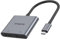 USB C to Dual HDMI Adapter, USB Type C to Dual Monitor Adapter, USBC Adaptor 2 HDMI USB-C Hub 4K@60Hz for Laptop HP/Dell/Surface/Lenovo/Thinkpad/Chromebook/MacBook