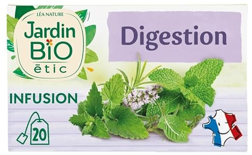 JARDIN BIO ETIC - Infusion Digestion Bio 20 Sachets 30G - Saveur naturelle et bien-être pour votre estomac - Alimentation bio de qualité supérieure - Lot De 3 - Vendu Par Lot