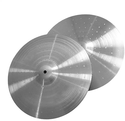 Ett Par 14 Tums Hi-Hat Cymbal Alloy Cymbal Practice Cymbal Tillbehör till slagverksinstrument