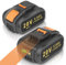 2 Pack 20V 5.0Ah Battery for Worx WA3551, KUNLUN Li-ion Replacement Battery for Worx Cordless Power Tools WA3551.1 WA3553 WA3553.2 WA3641 WA3572 WA3557 WX390 WX176 WX166.4 WX372.1 WG629E WA3760 WA3881