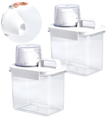 2pcs 1100ML washing powder storage, laundry detergent storage,laundry detergent dispenser container
