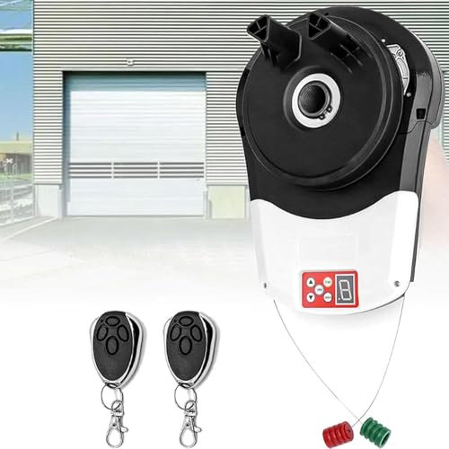 Garage Automobile Porte Roulante Ouvre-Porte Motorisé, Automatique Porte Enroulable Moteur D'Ouverture, Retrousser Porte De Garage avec TéLéCommande,Ouvre-Porte à Rouleau