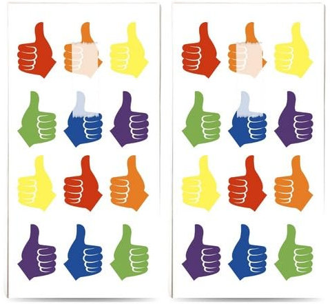 20 einzelne Taschentücher Modern Daumen hoch. 2 Packungen mit 10 einzelnen Papiertaschentücher bedruckt als Geschenk.