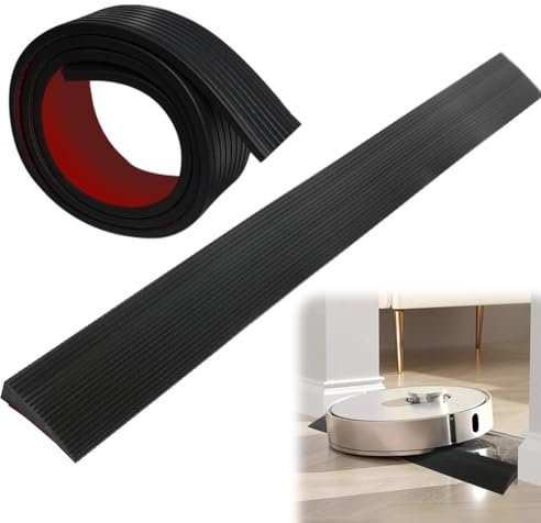 Türschwellenrampe Saugroboter Selbstklebende Gummirampen für Türschwellen Gummirampen für Türschwellen Rollstuhlrampe Kinderwagen Rampe für Roller Reduzierstück (100X5X1CM)