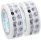 Lurrose 2 Rollen Klebeband Karton Bastelband doppelt Absperrband befestigen Verpackungsband scrapbbok packing tape tapes tapet aufkleber Versandband nachfüllen Packband zum Nachfüllen bopp