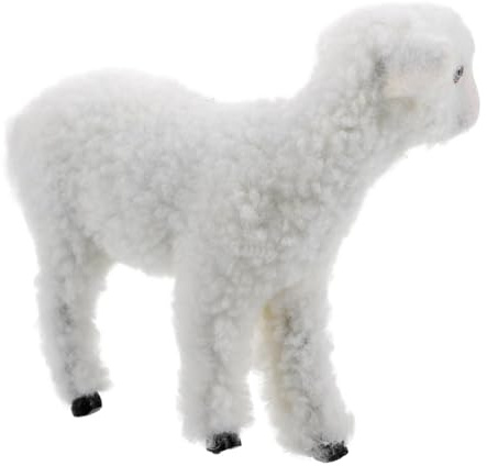 SOPOTUTU Figurita de Oveja Realista para Decoración de Jardín y Hogar de Animal Resistente y Detallado de Adorno Educativo para Aulas y Exhibiciones Suministro para Decoración Exterior