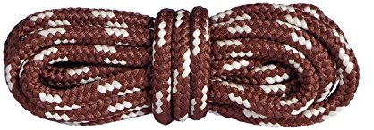 Mountval Laces, Performance Shoe Laces For Hiking And Outdoor Boots, Ultra Strong, Made In Europe, 1 Pair, 90 cm - 36 inch - 5 to 6 eyelet pairs, 7610 - Brown With Beige