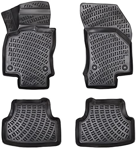 Design 3D Gummimatten Set für BMW 3er E46 Baujahr 1998-2007 | Extra hoher 5cm Rand