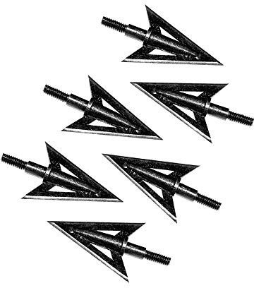 Namvo 6 pièces en Acier Inoxydable flèche de Poisson en métal tir à l'arc Broadheads 100Grain Traditionnel de Chasse en Plein air flèches tête