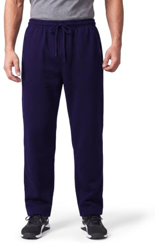 Style Lockers Fleece Mens Joggers Open Hem Sweatpants, Mens Joggers Bottoms | Gym Tracksuit Jogging Bottoms Men For Training, Running, Yoga & Sports, Soft Comfy Lounge Mens Sweatpants, Plus Size S-5XL