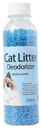 SameeHome 300 g kattunge toalettrengöring, kattströ deodorantpärla, artefakt sällskapsdjur lukt, aktivt absorberad, kattsand stank, hållbar, enkel installation