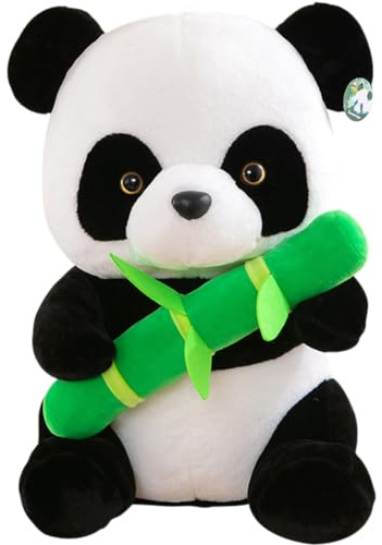 LJTXX Panda Peluche Juguete, Panda Animados Muñeco de Peluche Almohada de Felpa Almohada de Peluche de Abrazando Cojines de Peluche Animales Plushies Toys Regalo de Muñeca para Niñas,30 cm