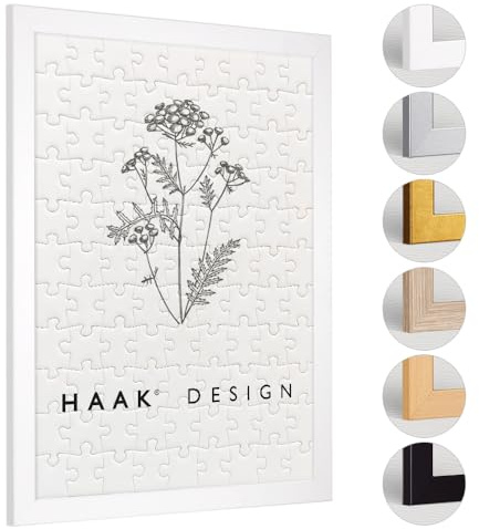 Haak Puzzlerahmen Tokio Weiß (matt) 67 X 90 cm (ca. 2000 Teile) Bilderrahmen Rahmen für Puzzle