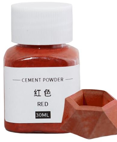 Pigment Color - Tinte de cemento, polvo de pigmento de óxido de 30 ml, pintura en polvo para hormigón, cemento, mortero, lechada, yeso, yeso, 1 onza