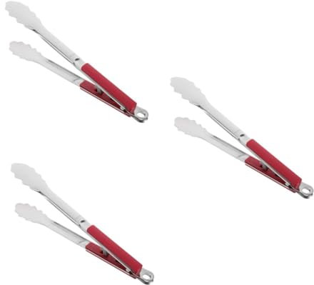 POPETPOP 3piezas De Barbacoa De Acero Inoxidable Resistentes Para Asar y Pescado Utensilio Ergonómico Para Cocinas y Reuniones Al Aire Diseño Elegante