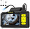 Endoscope HD 1080P avec 8 LEDs, Caméra d'Inspection 4,3 IP67 étanche, Câble Semi-Rigide 5m - Idéal pour Mécanique Auto/Plomberie