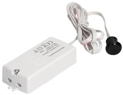 Miratic Interrupteur Mural Sans Contact à 2 Voies Contrôle de l' Eclairage Standard et LED Montage dans Boîte Ø13 mm Portée max. 5 cm