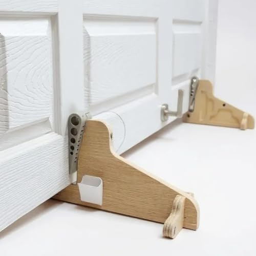 2 X Door Stand Set. Most Compact Carpenters Door Clamps On The Market! 30-50mm Thickness, Portable Lightweight Pack Away Design, Non-Marking Rubber Wedge System, Made in Britain!