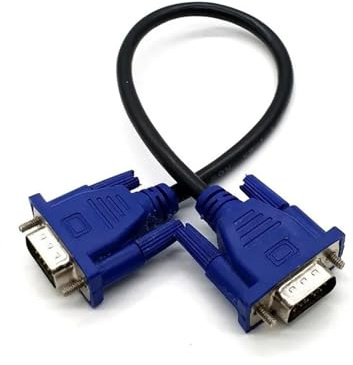 DLAHPJPT VGA-förlängningskabel HD 15-stifts hane till hane VGA-kablar sladd trådlinje kopparkärna för PC-dator M>oni>torprojektor (30 cm)