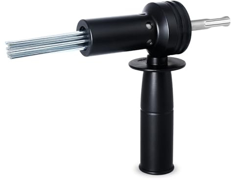 Dovishire SDS Shank 18-Needle Scaler Attachment for Multi-Surface Rust Removal, Concrete Preparation & Tile Cleaning - Electric Hammer Adapter