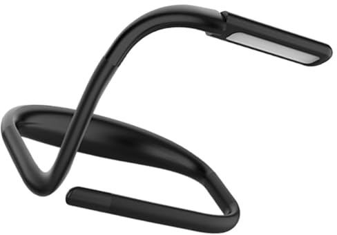 SHINEOFI Rechargeable LED Neck Reading Light with Flexible Arms, Continuous Dimming in 3 Colors, Eye-Care Wide Beam Book Light for Night Reading in Bed
