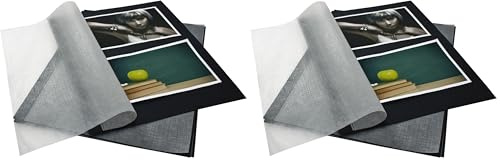Goldbuch 83006 - Cartoncino fotografico con pergamena, 20 fogli, per raccoglitori ad anelli Bella Vista, formato DIN A4, nero (Confezione da 2)