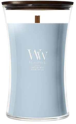 WoodWick Scented Candle | Large Hourglass Candle | Lakeside Mist | Perfect Gifts for Women