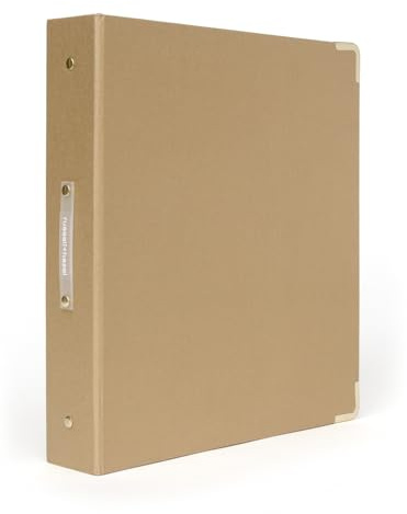 russell+hazel Medallion Bookcloth Signature 3 Ring Binder