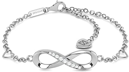 SERASAR Bracelet Femme Infini Argent Acier 316L Étanche Bijoux Cadeau Femme