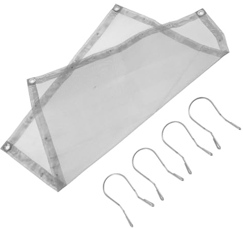 Didiseaon Tragbare Feuerstelle für Außen: 41cm Faltbare Edelstahlgeflecht Feuerstelle Pit Mat mit 4 Stück Haken für Camping Picknick Lagerfeuer Outdoor Terrasse Garte