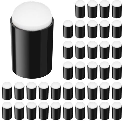 Ymapinc 40Pcs Craft Finger Sponge Daubers for Painting, Finger Sponge Sponges for Ink Blending, Makeup Daubers, Card Making, Painting, Stamping Brush