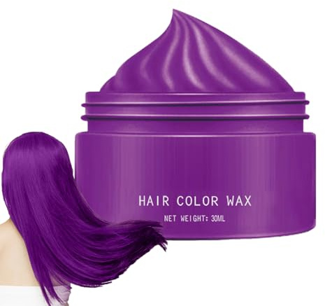 Cire Colorante Capillaire,Couleur Temporaire 30ml - Pâte Lavable pour Teinture et Coiffage Hommes Femmes Fêtes Cosplay Halloween