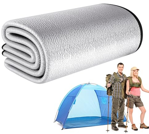 Tappetino da campeggio: strato termico riflettente, pad resistente all'acqua, tappetino da viaggio portatile, tappetino di supporto confortevole | Per tenda all'aperto Camping Picnics in