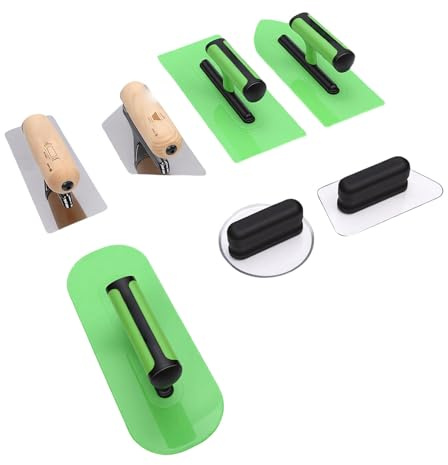 Ausla Set di Cazzuole per Finitura in Gesso Veneziano Lucido, Set di Cazzuole per Gesso Veneziano in Acciaio Inossidabile Strumento per Intonacare per la Costruzione di Pitture