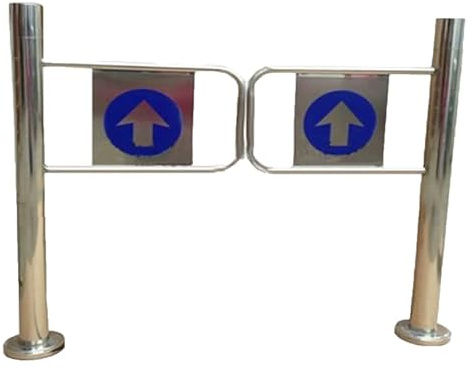 Stålgrind med lås 50 × 97 cm staketdörr för kassaräknare – och hållbar design för inomhus/utomhusbruk